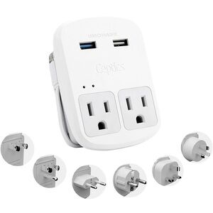 Ceptics Travel Adapter with USB Ports